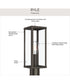 Ryle 1-Light Post Mount Lantern with Clear Glass Panels Antique Bronze