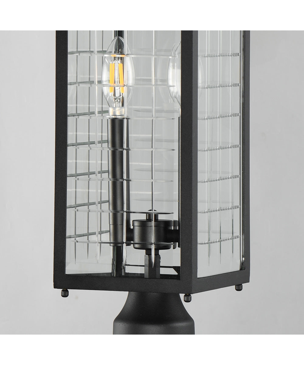 Magnus Outdoor Post Lantern Black