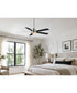 Daisies 60 inch 5-Blade Fan w LED Satin Nickel
