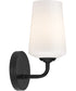 Celino 1-Light Wall Sconce Black