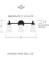 Drake 3-Light Vanity Matte Black