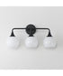 Neve 3-Light Bath Vanity Black