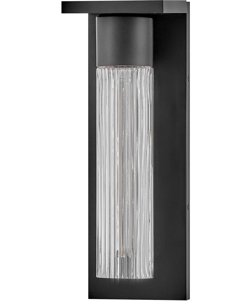 Voight 1-Light Medium Wall Mount Lantern in Black