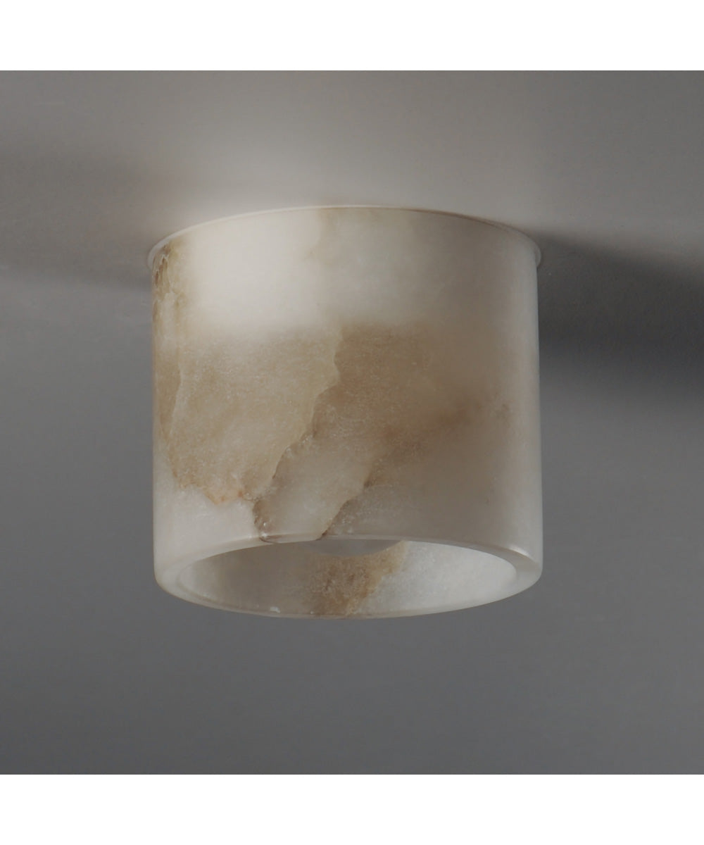 Cava LED Surface Mount White Alabaster