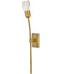 Atera 1-Light Large Single Light Sconce in Heritage Brass