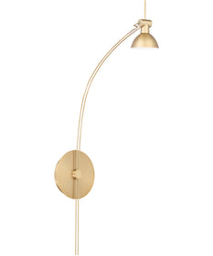 Ricardo 1-light Wall Mount Light Fixture Aged Brass