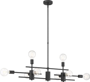 45"W Delphi 8-Light Pendant Mahogany Bronze