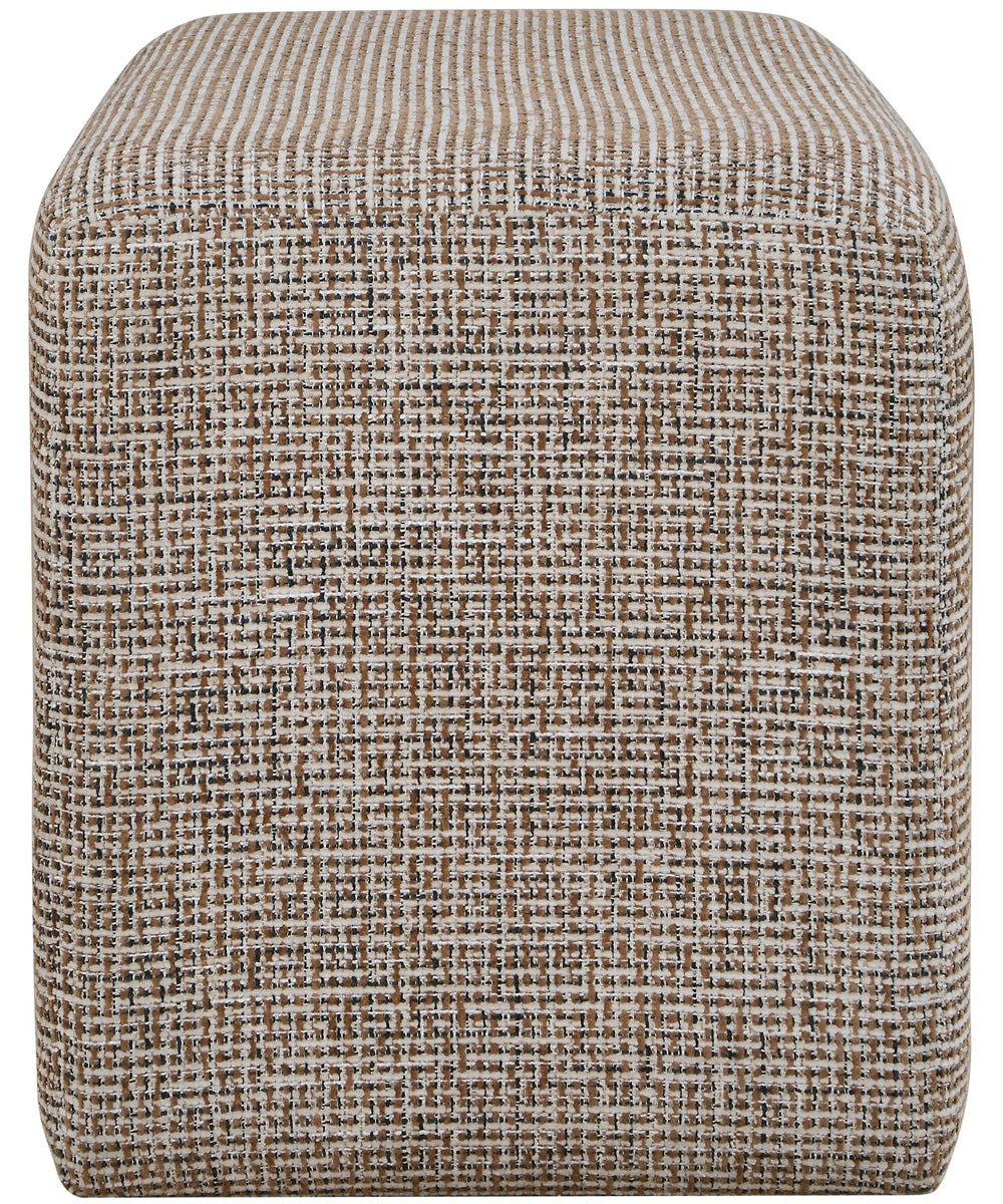 Kelce Woven Checkered Ottoman