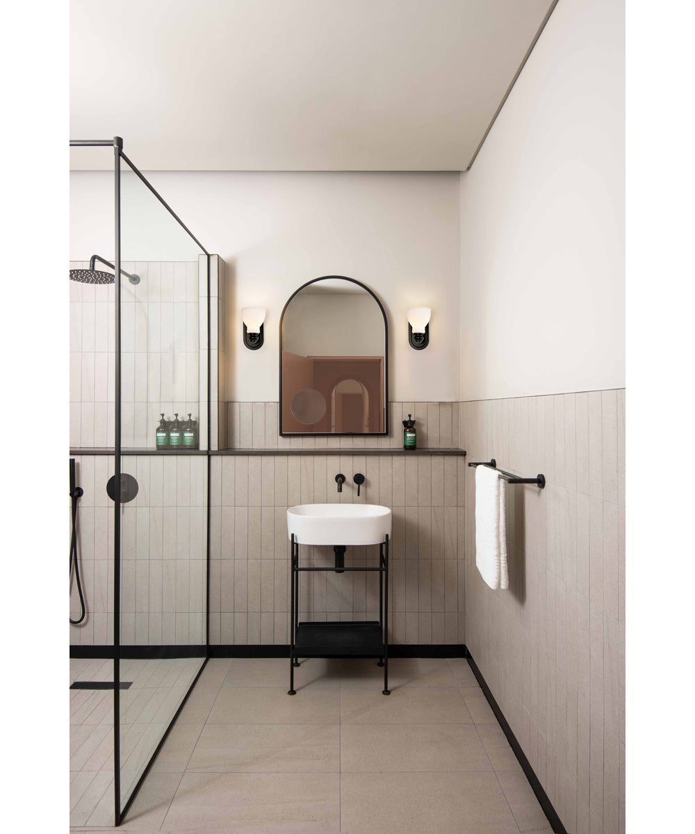 Russel 1-Light Vanity & Wall Matte Black