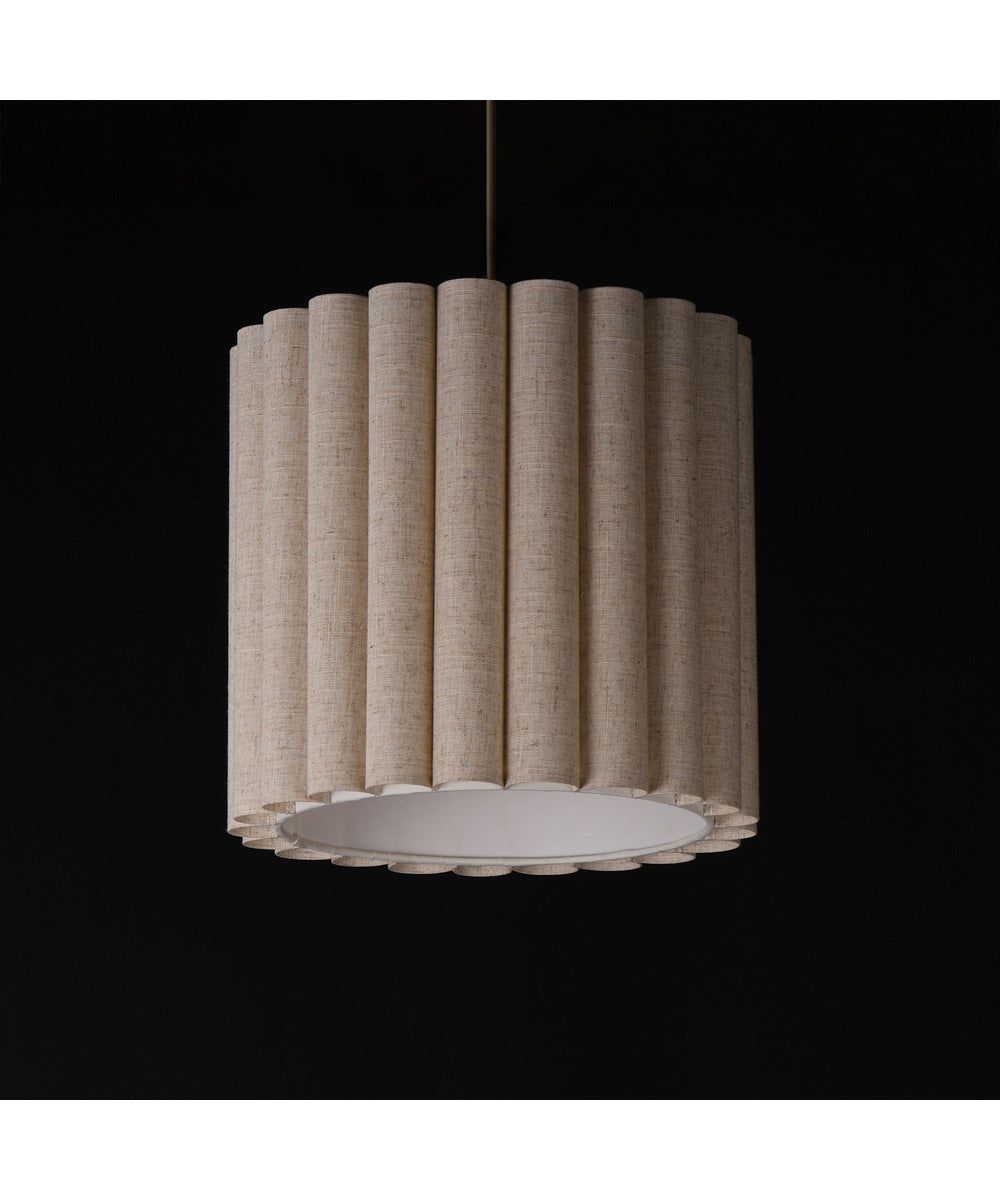 Penelope Single Pendant Natural Aged Brass