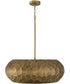 Dorian 4-Light Pendant Burnished Patinaed Brass