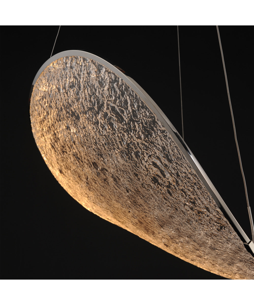 Moonscapes Single LED Pendant Polished Chrome