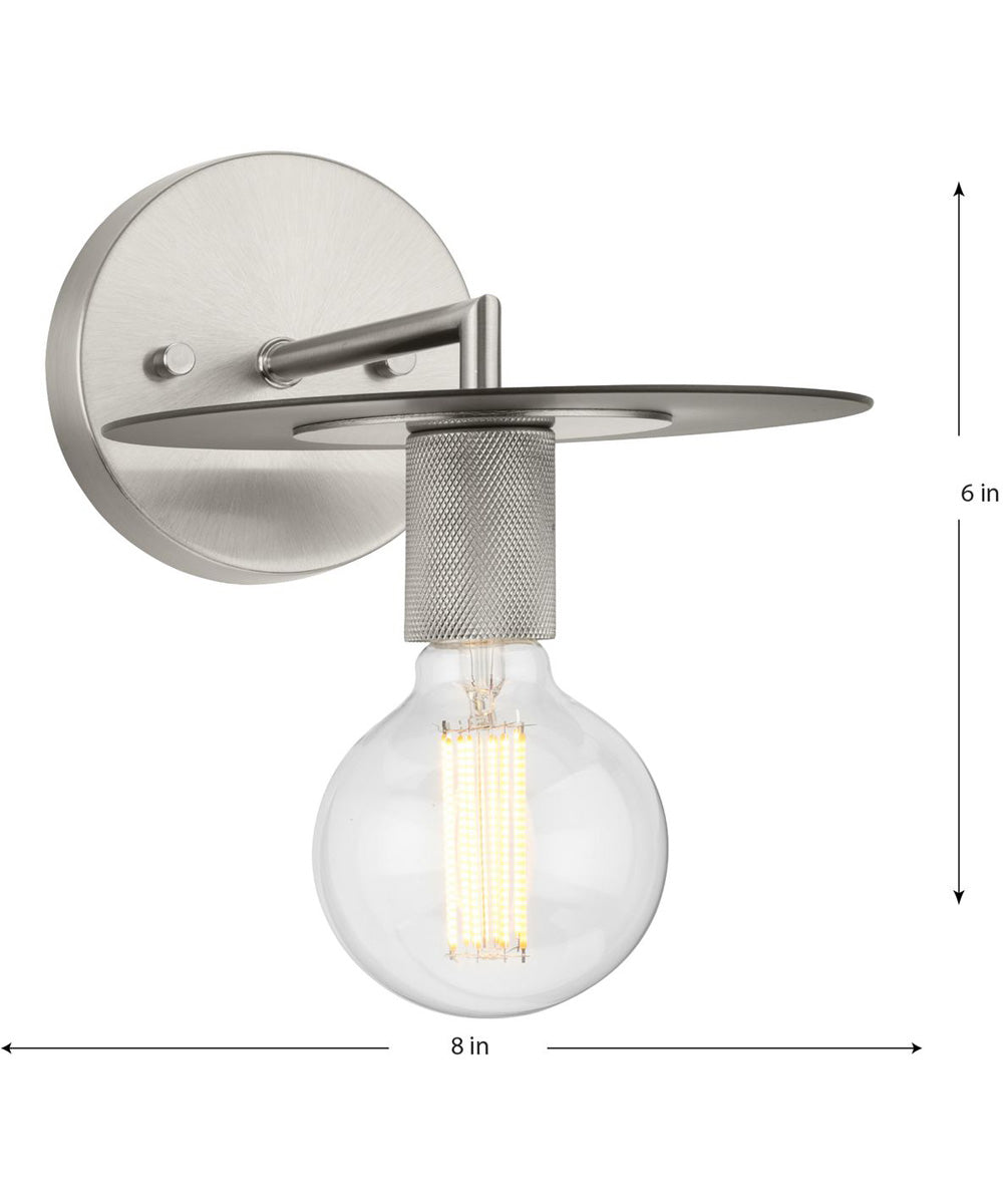Trimble 1-Light Wall Bracket Brushed Nickel