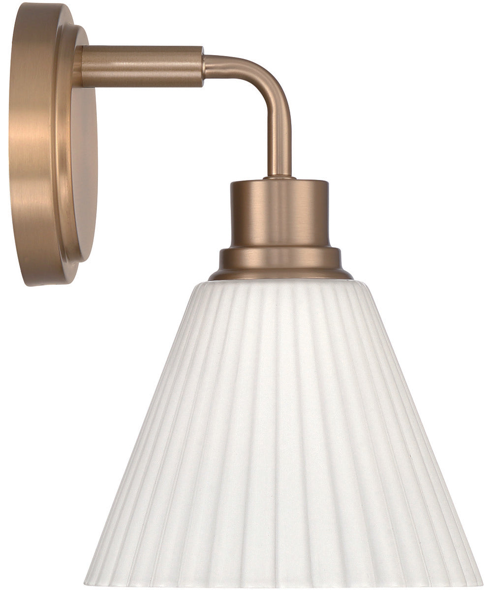 Pleated II 1-Light Lighting Premium Bronze