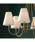 Julia 6-Light Chandelier Matte Brass