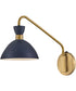 Simon 1-Light Medium Single Light Plug-in Sconce in Matte Navy