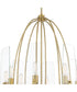Bergen Beach 8 Light Chandelier Brushed Gold