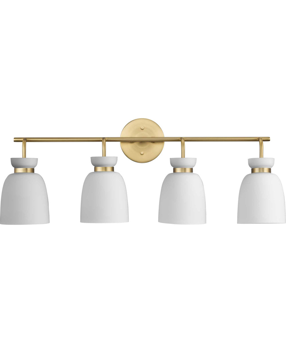 Lexie 4-Light Contemporary Vanity Light Brushed Gold