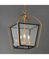 Mccadden 3-Light Pendant Black / Natural Aged Brass