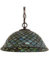 12" Wide Tiffany Fishscale Pendant