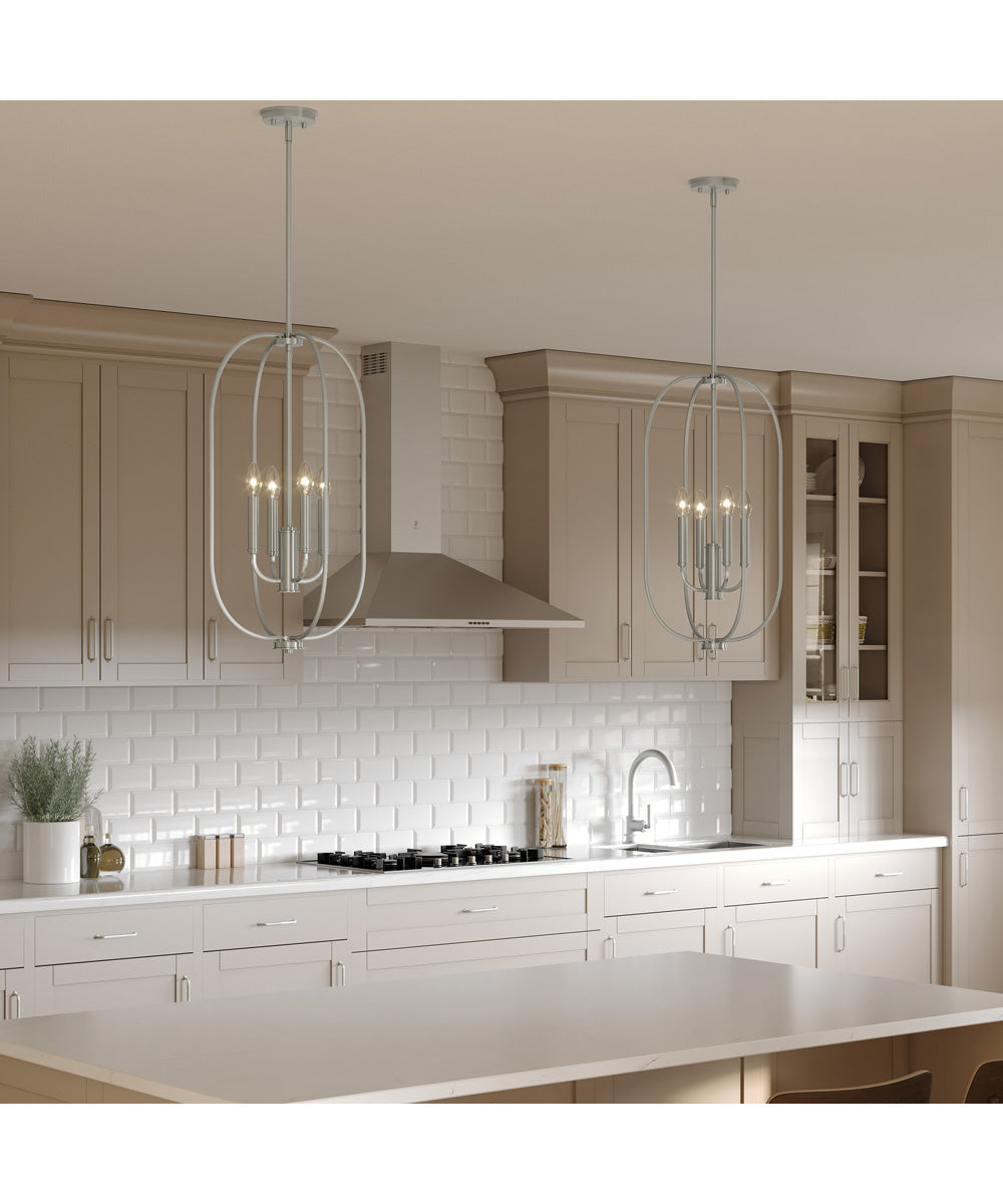 Reines 4-Light Foyer Pendant Brushed Nickel