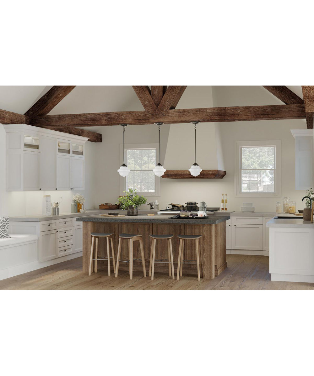 School House 1-Light Mini-Pendant Matte Black