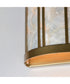 Miramar 1-Light Wall Sconce Capiz / Natural Aged Brass