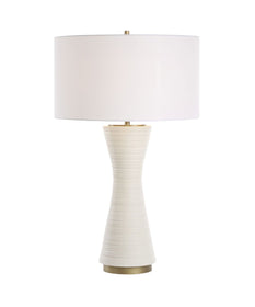 Ridgeline Matte White Table Lamp