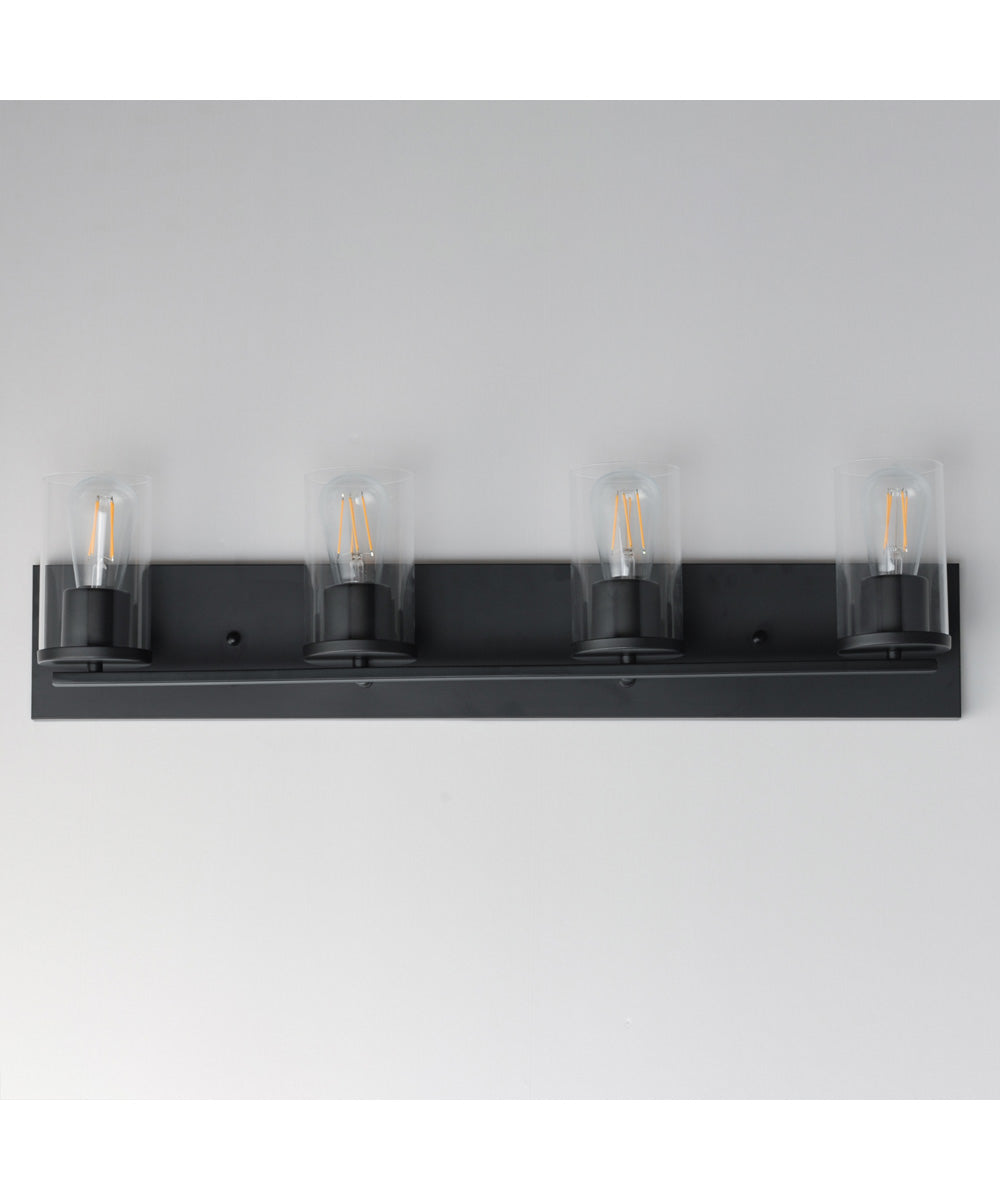 Lateral 4-Light Bath Vanity Black