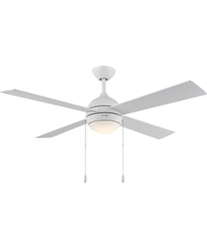 Tavo 52-in. 4-Blade LED Modern Ceiling Fan Matte White