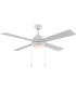 Tavo 52-in. 4-Blade LED Modern Ceiling Fan Matte White