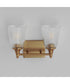 Julip 2-Light Bath Vanity Natural Aged Brass