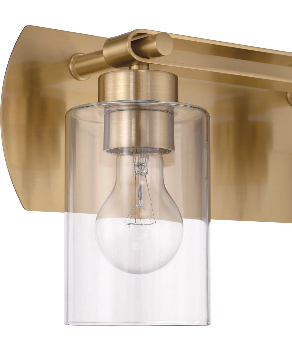 Hendrix 2-Light Lighting Satin Brass