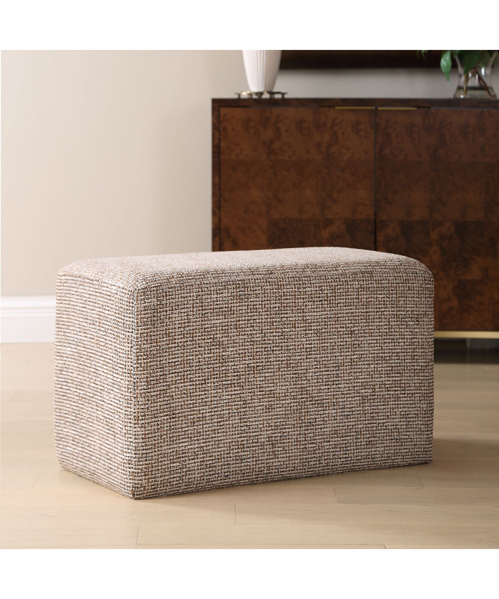 Kelce Woven Checkered Ottoman
