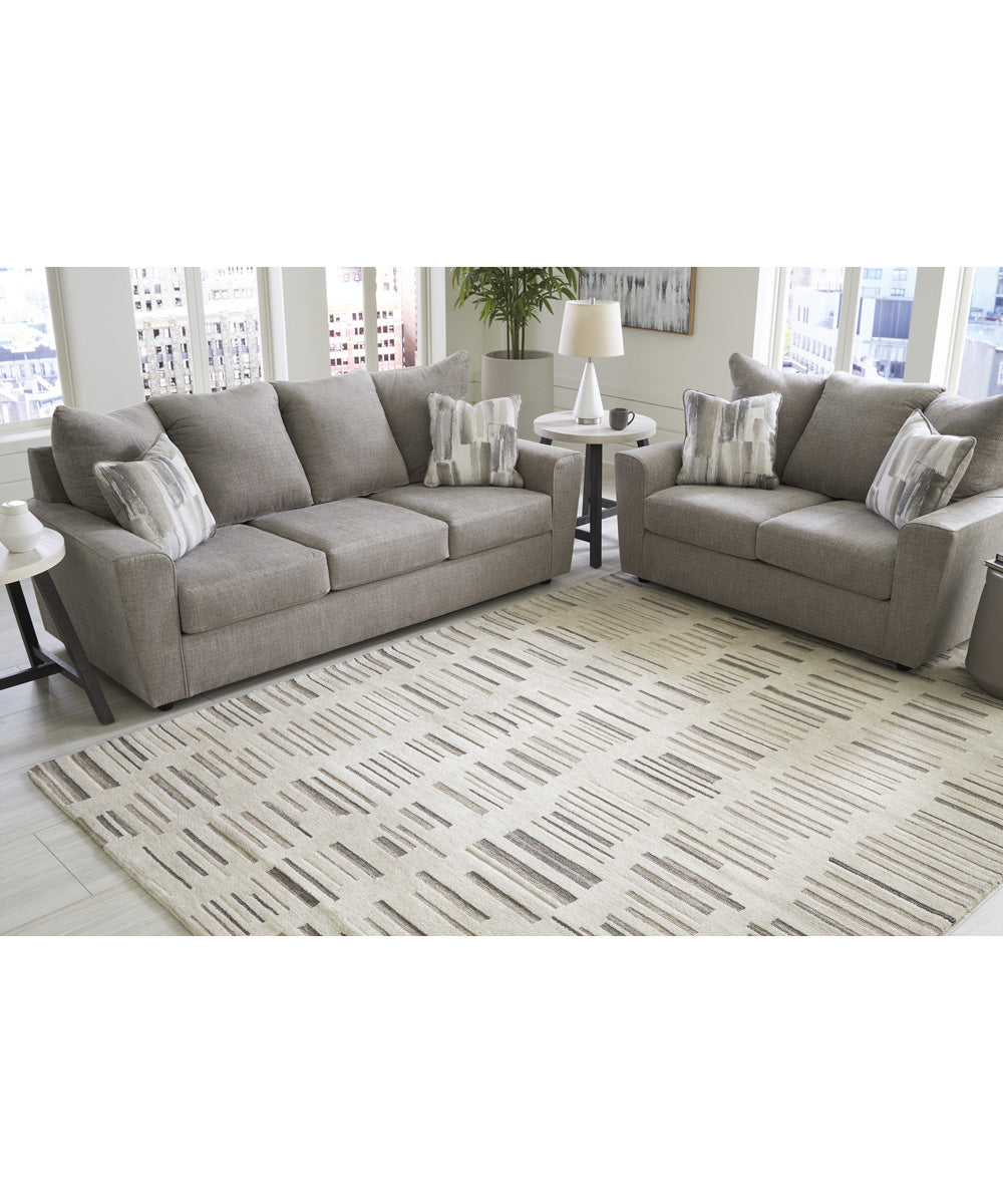 Leesdale Large Rug Ivory/Brown/Black