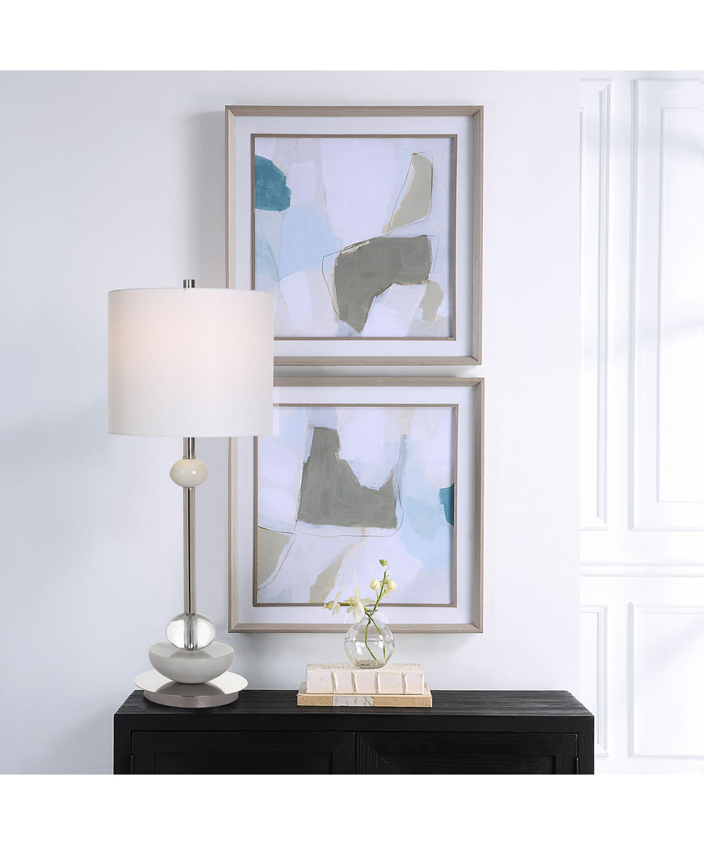 Mist Shapes Framed Prints, Set of 2