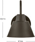 Wes 1-Light Small Gooseneck Barn Light in Oil Rubbed Bronze