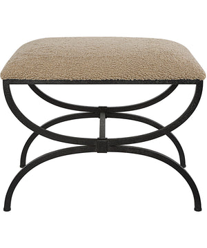 Hacienda Plush Latte Small Bench
