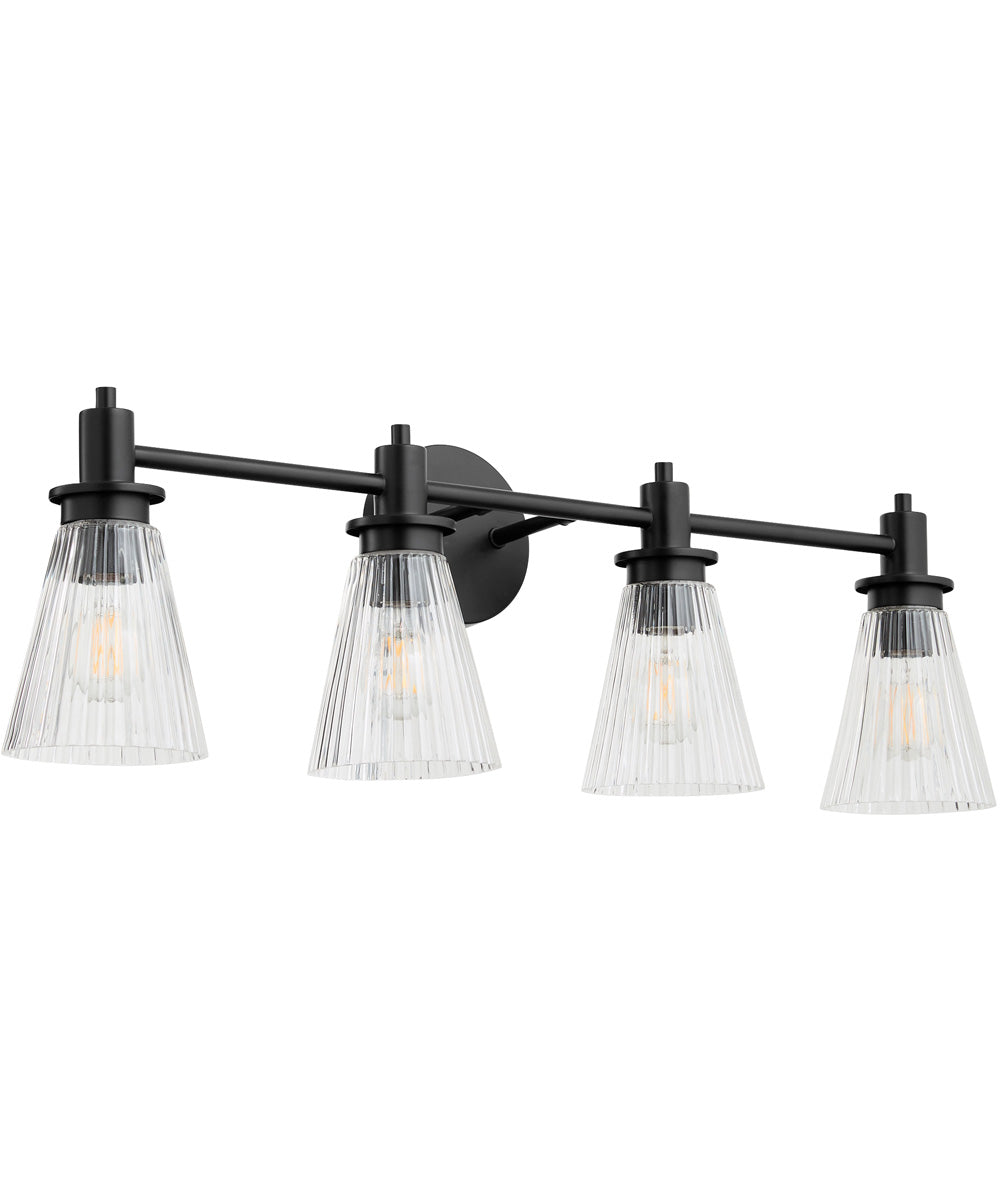 Lawton 4-light Bath Vanity Light Matte Black