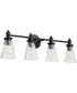 Lawton 4-light Bath Vanity Light Matte Black