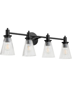 Lawton 4-light Bath Vanity Light Matte Black