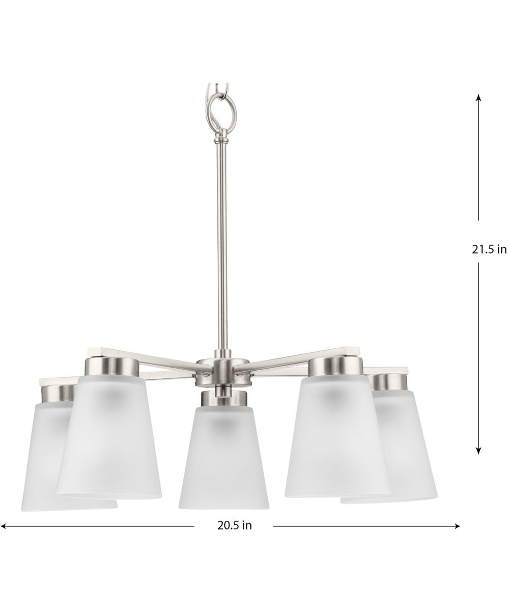 Tanner 5-Light Chandelier Brushed Nickel