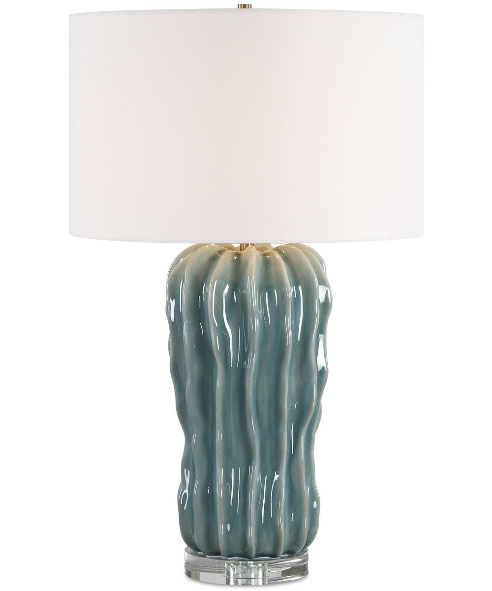 Niese Light Blue Glaze Table Lamp