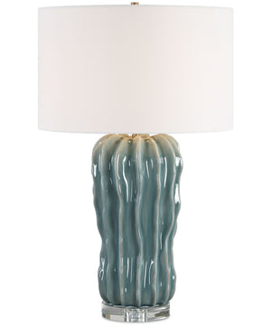 Niese Light Blue Glaze Table Lamp