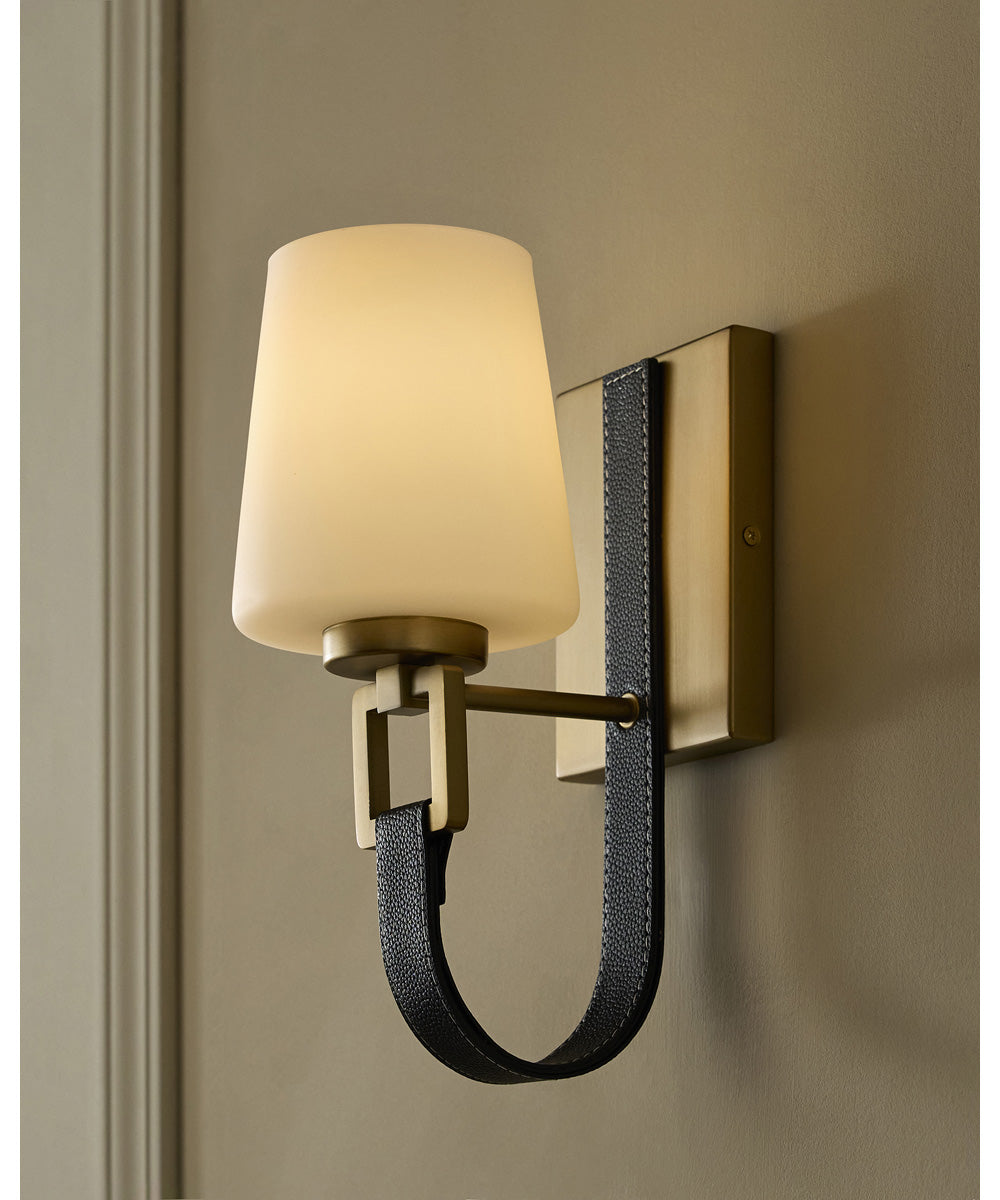 Hidalgo 1-light Wall Mount Light Fixture Aged Brass