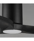 Drifter 52 inch Outdoor Hugger Fan w LED Black