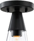 Norro 1 Light Flush Mount Matte Black