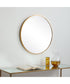 34x34" Wall Mirror in Brushed Gold