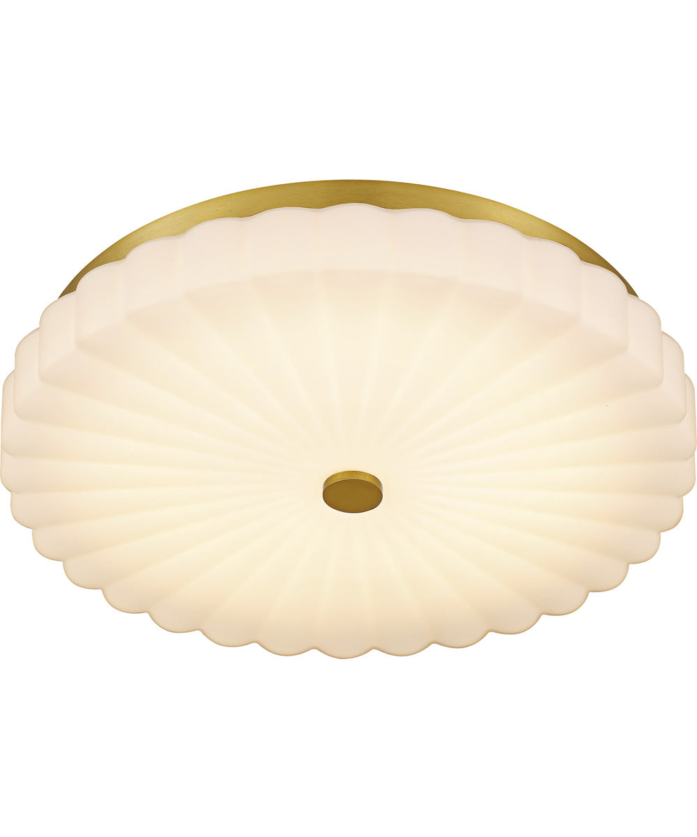 Quoizel Flush Mount Medium Flush Mount Brushed Gold