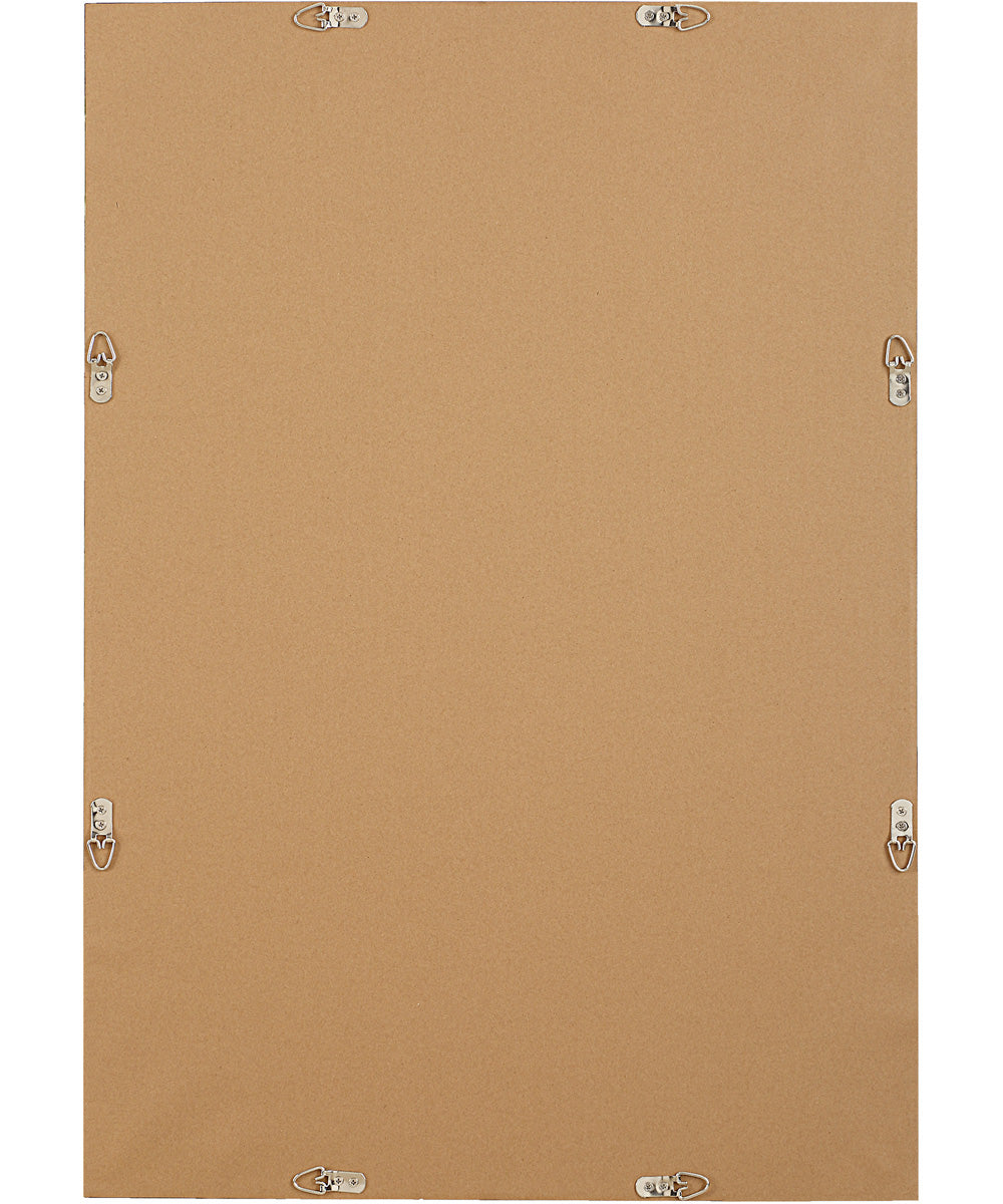 25x35" Wall Mirror Whitewashed Textured Wrap